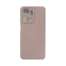 Чехол накладка Silicone Case Huawei Honor X7A пудра