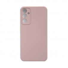 Чехол накладка Silicone Case Samsung A34 пудра