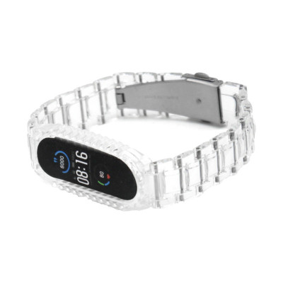 Ремешок керамика Mi Band 3/4/5/6/7 прозрачный оптом по низким ценам!