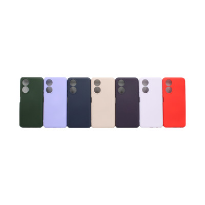 Чехол накладка New однотонный Huawei Honor X7 с бархатом внутри оптом по низким ценам!
