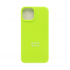 Чехол накладка Silicone Case (без лого) iPhone 14 ярко-зеленый