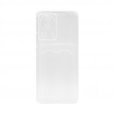 Чехол накладка Xiaomi Redmi 13 Lite с визитницей прозрачный