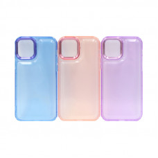 Чехол накладка iPhone 12/12 Pro прозрачно-цветная NEW