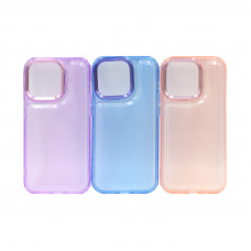 Чехол накладка iPhone 14 Pro Max прозрачно-цветная NEW