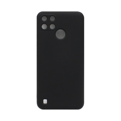 Чехол накладка Silicone Case Realme C25Y черный оптом по низким ценам!