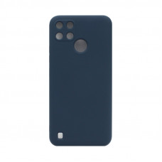 Чехол накладка Silicone Case Realme C25Y темно-синий