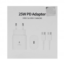 СЗУ Блок PD25W SAM AA + кабель Type-C на Type-C белый