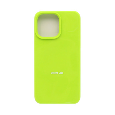 Чехол накладка Silicone Case (без лого) iPhone 14 Pro ярко-зеленый оптом по низким ценам!