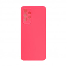 Чехол накладка Samsung A13 защитой камеры фуксия
