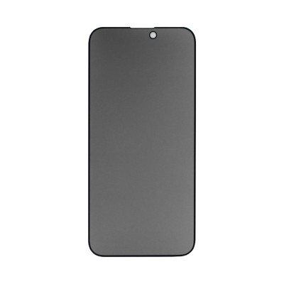 Защитное стекло антишпион iPhone 15Pro черный техпак оптом по низким ценам!