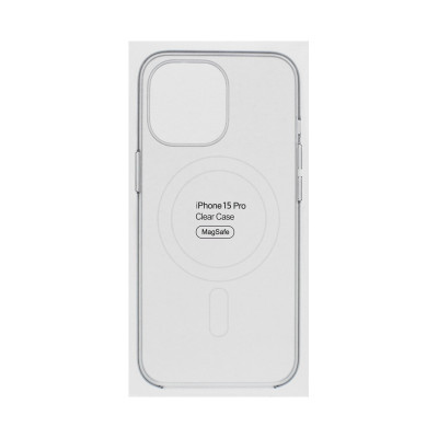 Чехол пластик iPhone 15 Pro Magsafe Под ориг прозрачный оптом по низким ценам!