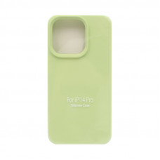 Чехол накладка Silicone Case (без лого) iPhone 14 Pro фисташковый