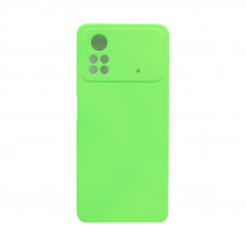 Чехол накладка Silicone Case Xiaomi Poco X4 Pro салатовый