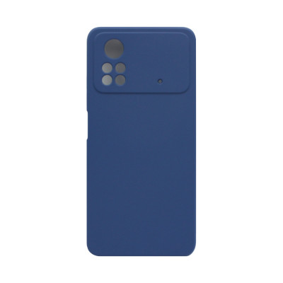 Чехол накладка Silicone Case Xiaomi Poco X4 Pro темно-синий оптом по низким ценам!