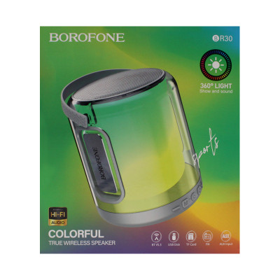 Колонка блютуз Borofone BR30 серый оптом по низким ценам!