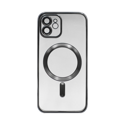 Чехол накладка iPhone 12 Magsafe цветным кантом и защитой камеры оптом по низким ценам!