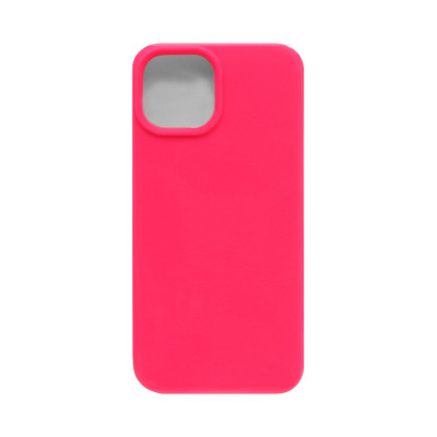 Чехол накладка Silicone case (без лого) iPhone 15 фуксия оптом по низким ценам!