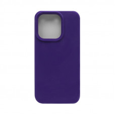 Чехол накладка Silicone case (без лого) iPhone 15 Pro Max фиолетовый