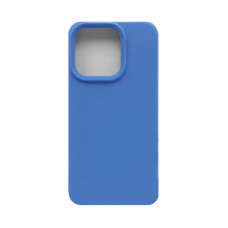 Чехол накладка Silicone case (без лого) iPhone 15 Pro Max синий