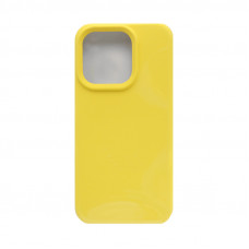 Чехол накладка Silicone case (без лого) iPhone 15 Pro Max желтый