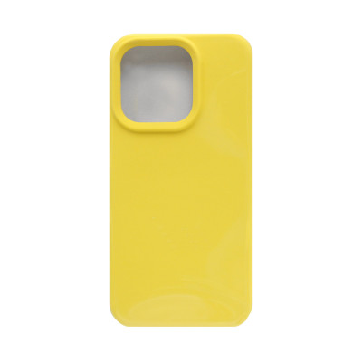 Чехол накладка Silicone case (без лого) iPhone 15 Pro Max желтый оптом по низким ценам!