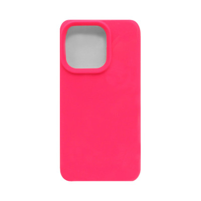 Чехол накладка Silicone case (без лого) iPhone 15 Pro Max фуксия оптом по низким ценам!