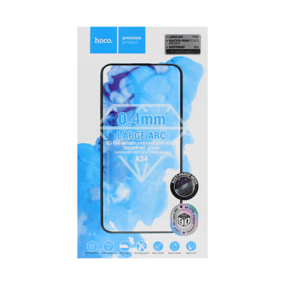Защитное стекло Hoco A34 iPhone 14 PLus/13 Pro Max черный оптом по низким ценам!