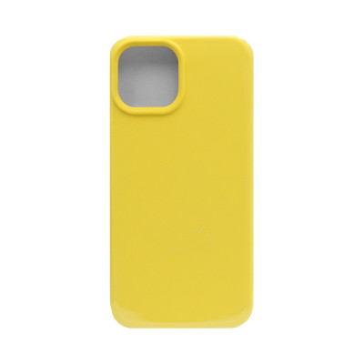 Чехол накладка Silicone Case (без лого) iPhone 15 Plus желтый оптом по низким ценам!