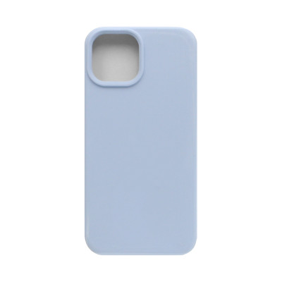 Чехол накладка Silicone Case (без лого) iPhone 15 Plus голубой оптом по низким ценам!
