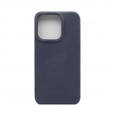 Чехол накладка Silicone case (без лого) iPhone 15 Pro Max темно-синий