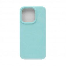 Чехол накладка Silicone case (без лого) iPhone 15 Pro Max бирюзовый