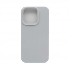 Чехол накладка Silicone case (без лого) iPhone 15 Pro Max серый
