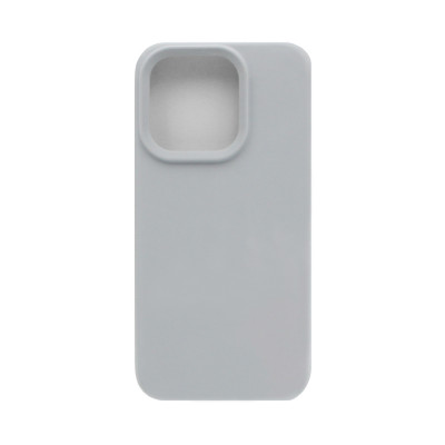 Чехол накладка Silicone case (без лого) iPhone 15 Pro Max серый оптом по низким ценам!