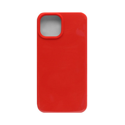 Чехол накладка Silicone Case (без лого) iPhone 15 Plus красный оптом по низким ценам!