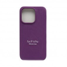 Чехол накладка Silicone Case (без лого) iPhone 14 Pro темно-фиолетовый