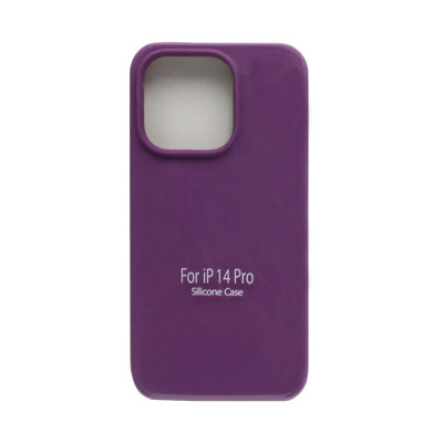 Чехол накладка Silicone Case (без лого) iPhone 14 Pro темно-фиолетовый оптом по низким ценам!