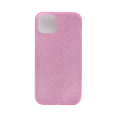 Чехол накладка Блеск iPhone 15 сиреневый оптом по низким ценам!