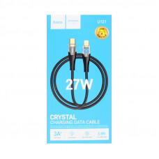Кабель Type-C на Lightning Hoco U121 27W 1.2m черный