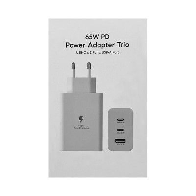 СЗУ Блок 2Type-C/USB 65W PD70 белый оптом по низким ценам!