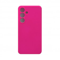 Чехол накладка Silicone Case Samsung S24 фуксия