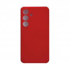 Чехол накладка Silicone Case Samsung S24 красный