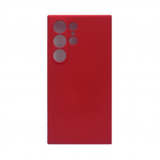 Чехол накладка Silicone Case Samsung S24 Ultra красный