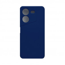 Чехол накладка Silicone Case Tecno Pova 5 темно-синий