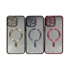 Чехол накладка iPhone 15 Pro Max Magsafe Magnetic с защитой камеры