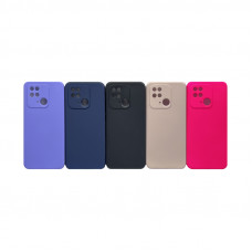Чехол накладка однотонный Xiaomi Redmi 10C с бархатом внутри