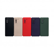 Чехол накладка однотонный Huawei Nova 10 Pro с бархатом внутри