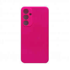 Чехол накладка Silicone Case Samsung A55 фуксия