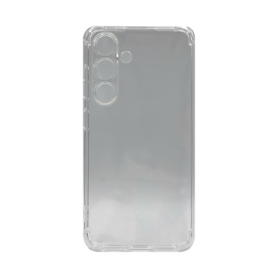 Чехол накладка Samsung S24 Plus прозрачный с углами оптом по низким ценам!