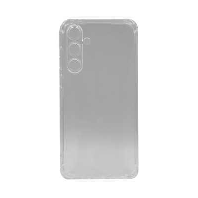 Чехол накладка Samsung A35 с защитой камеры прозрачный с углами оптом по низким ценам!