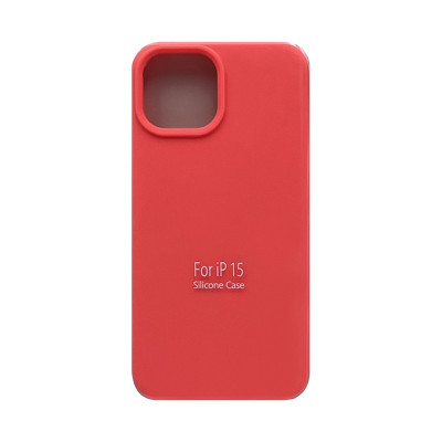 Чехол накладка Silicone case (без лого) iPhone 15 фуксия 2 оптом по низким ценам!